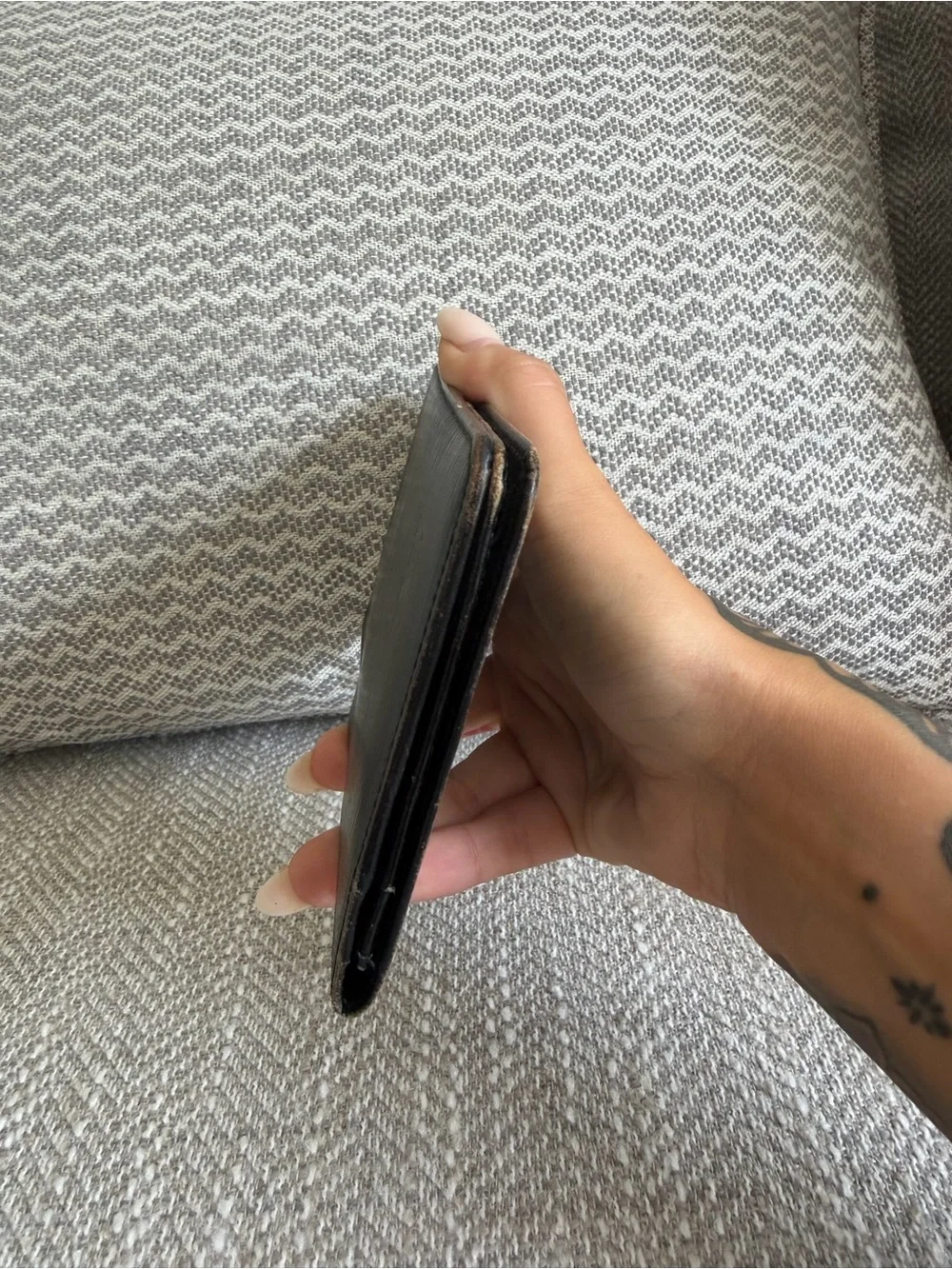 Louis Vuitton Black Epi Leather Long Bifold Wallet Checkbook Holder Organizer